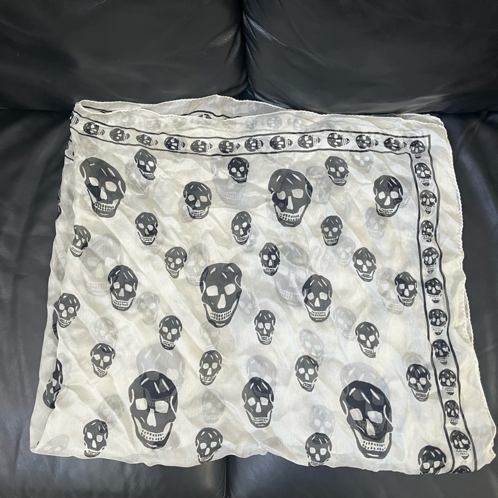 Alexander McQueen Silk Skull Scarf